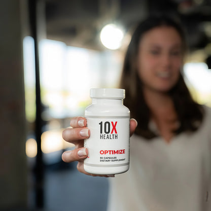 10X Health Optimize Multivitamin for Men - 90 Capsules, Methylated Multivitamin 34 in 1 Formula with 800 mcg of Vitamin B12, 5-MTHF, NAC - Methyl B Complex, MTHFR Supplement